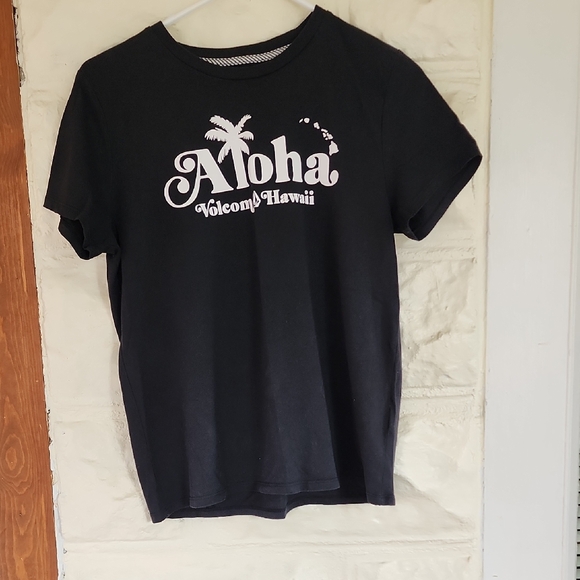 Volcom Black Aloha Tee - Picture 1 of 5